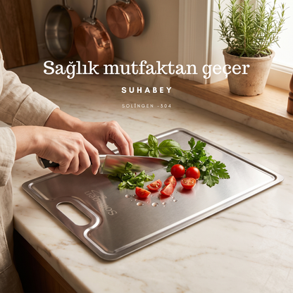 Solingen Çelik Kesme Panosu (2'li set)
